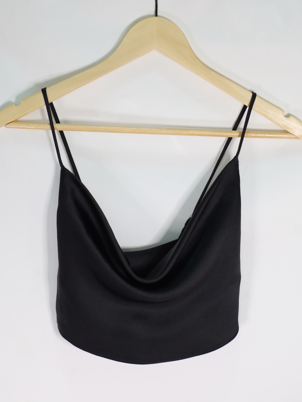 Garage Satin Cowl Cami "Steffa Satin Cowl Cami" | Black Size X-Small